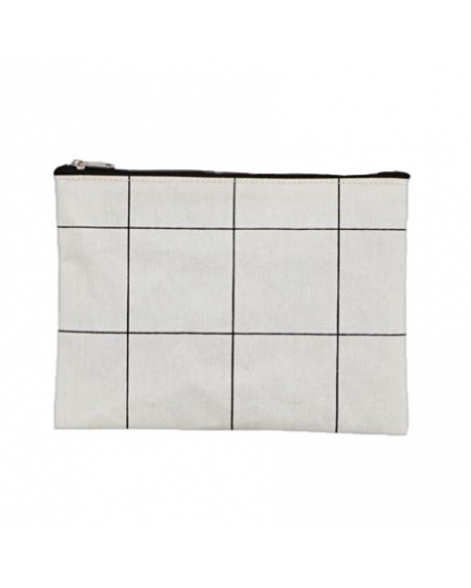 Trousse à maquillage Squares Blanc - House Doctor