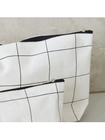 Trousse de toilette Squares Blanc - House Doctor
