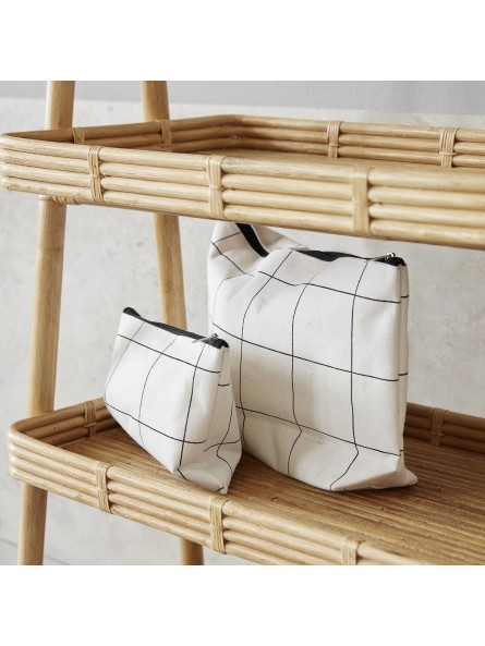 Trousse de toilette Squares Blanc - House Doctor