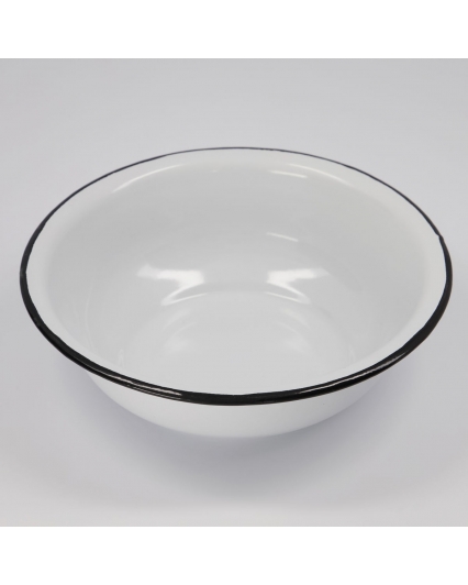 Petite bassine en email blanche - MERAKI