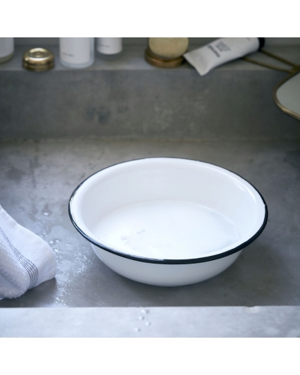 Petite bassine en email blanche - MERAKI