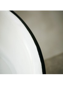 Petite bassine en email blanche - MERAKI