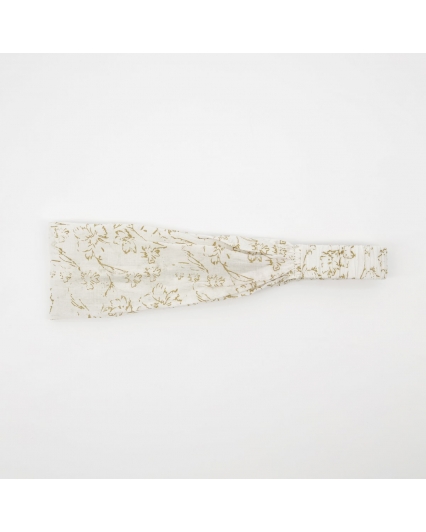 Bandeau blanc cassé et moutarde - Lutea - MERAKI