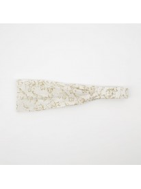 Bandeau blanc cassé et moutarde - Lutea - MERAKI