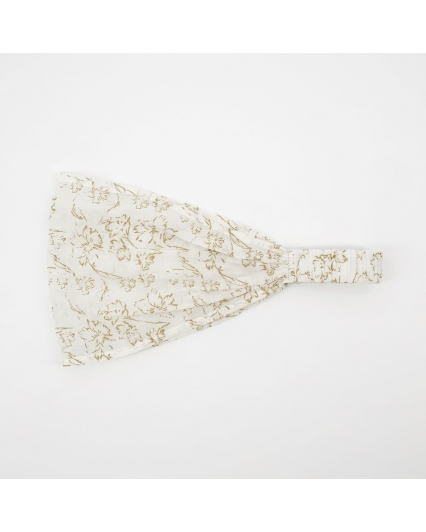 Bandeau blanc cassé et moutarde - Lutea - MERAKI