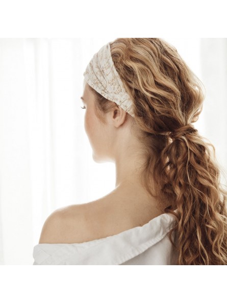 Bandeau blanc cassé et moutarde - Lutea - MERAKI