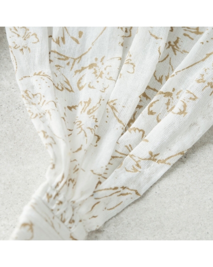 Bandeau blanc cassé et moutarde - Lutea - MERAKI