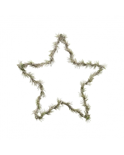 Couronne de Noël 30 cm - étoile Nature lumineuse - HOUSE DOCTOR