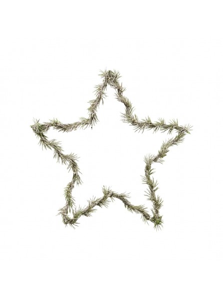 Couronne de Noël 30 cm - étoile Nature lumineuse - HOUSE DOCTOR