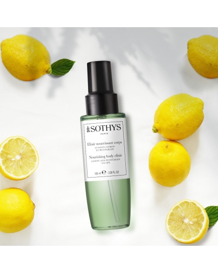 Elixir nourrissant corps Evasion Citron et petitgrain 100ml - Sothys