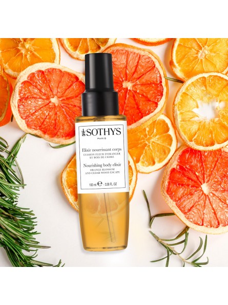 Elixir nourrissant corps Evasion fleur d’oranger et bois de cèdre 100ml - Sothys