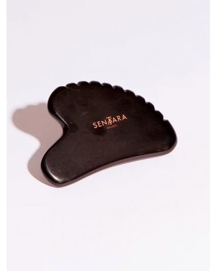 Gua Sha Obsidienne Noire - outil de massage visage - Sentara Holistic
