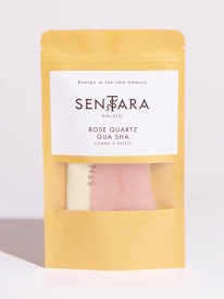 Gua Sha Quartz Rose - outil de massage visage - Sentara Holistic