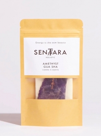 Gua Sha Améthystes - outil de massage visage - Sentara Holistic