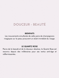 Champignons Magiques Quartz Rose - outil de massage visage - Sentara Holistic