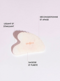Gua Sha Coeur à dents en Jade Blanc - Sentara Holistic