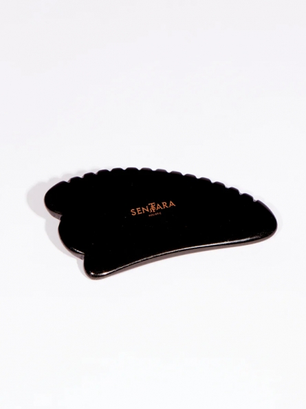 Gua Sha Obsidienne Noire - outil de massage visage - Sentara