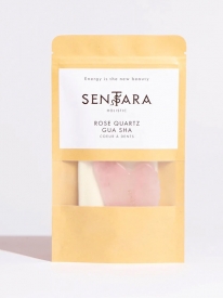 Gua Sha Coeur à dents en Quartz Rose - Sentara Holistic
