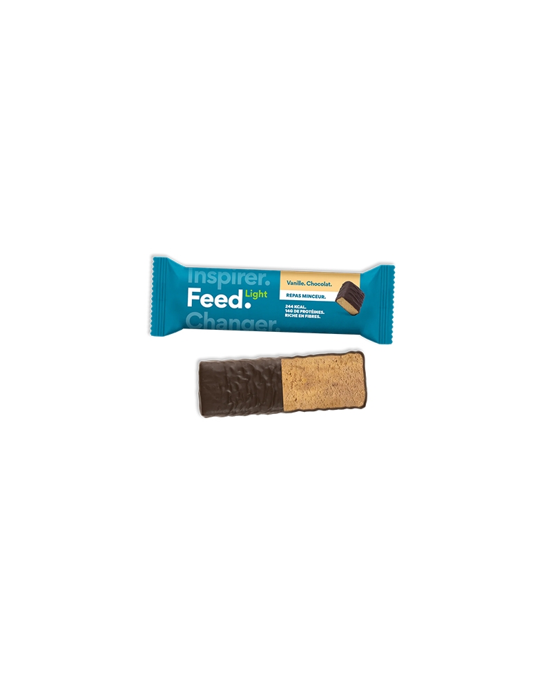 Barre-repas minceur Light Vanille Chocolat - Feed