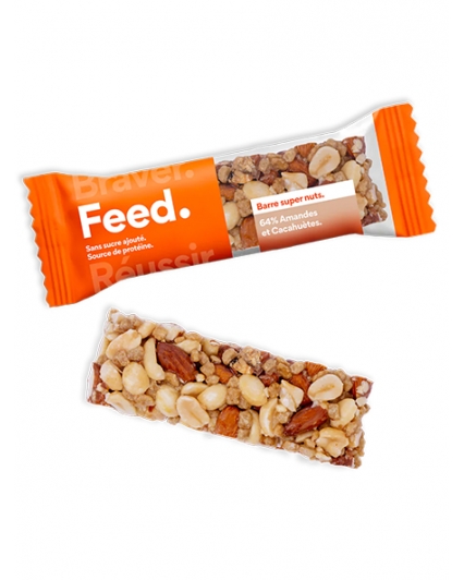 Barre Protéinée Super Nuts - Amandes & cacahuètes - Feed