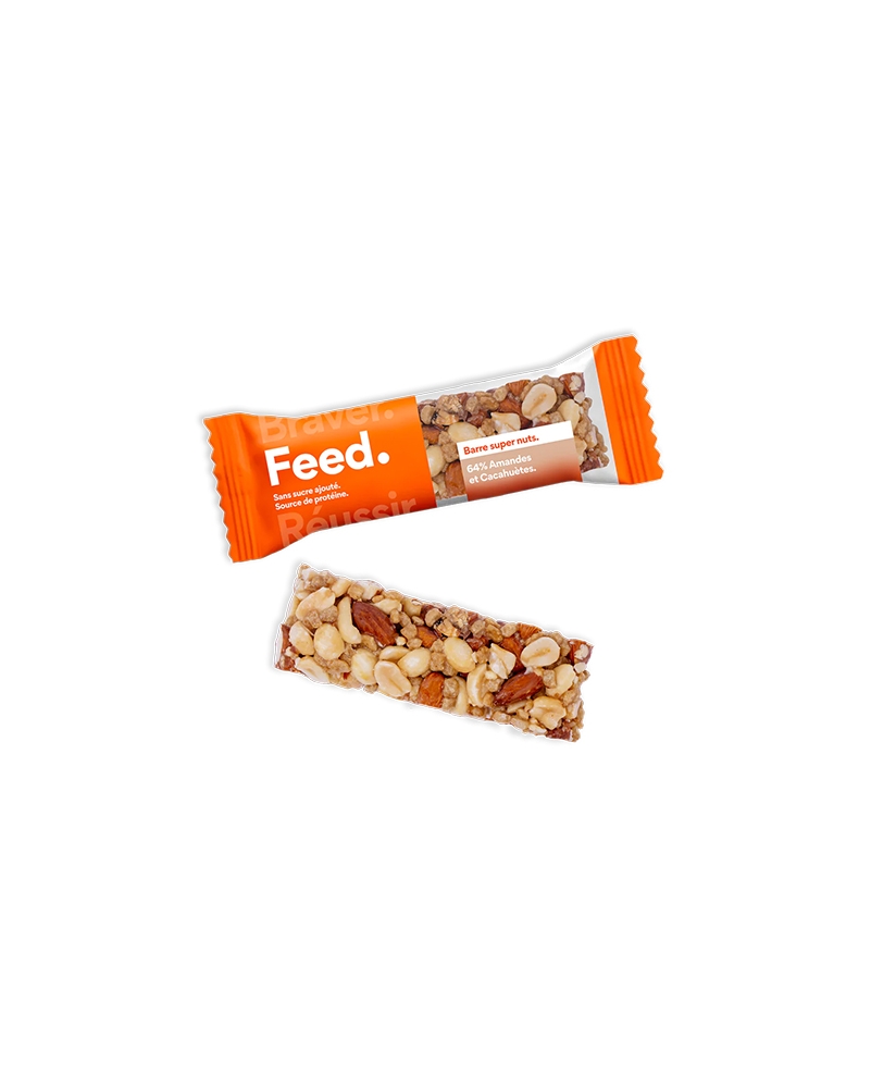 Barre Protéinée Super Nuts - Amandes & cacahuètes - Feed