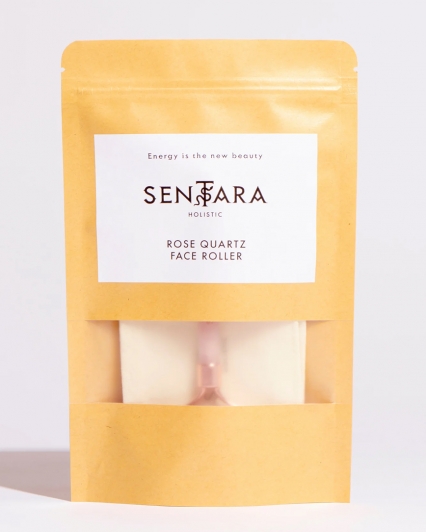 Rouleau facial en Quartz Rose - Sentara Holistic