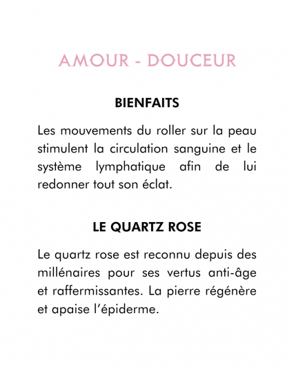 Rouleau facial en Quartz Rose - Sentara Holistic