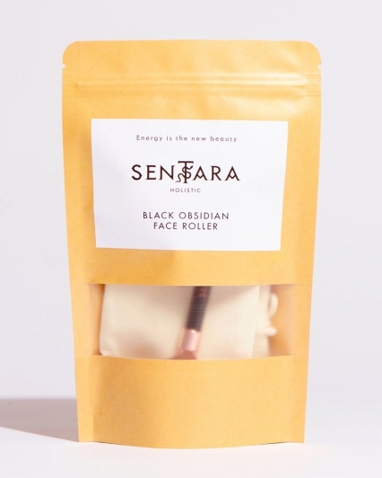 Rouleau facial en Obsidienne Noir - Sentara Holistic