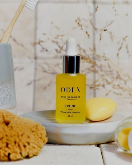 Huile de prune visage - hydration et nutrition pour peau sèche - ODEN