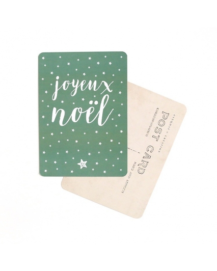 Carte postale - Joyeux Noël - Green
