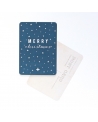 Carte postale - Merry Christmas - Bleu nuit