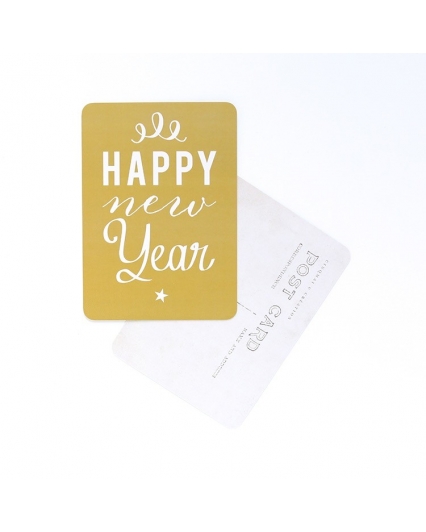 Carte postale - Merry Christmas - Bleu nuit