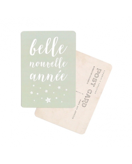 Carte postale - Belle Nouvelle Année - Smoke green